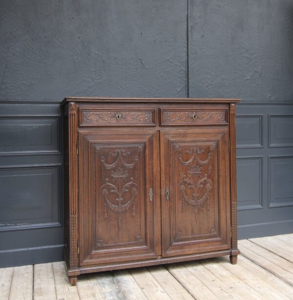 19th Century Louis XVI Style Oak Cabinet – Bild 4