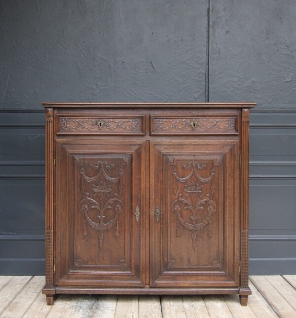 19th Century Louis XVI Style Oak Cabinet