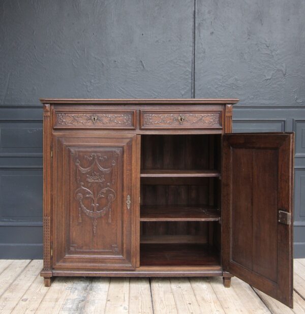 19th Century Louis XVI Style Oak Cabinet – Bild 6