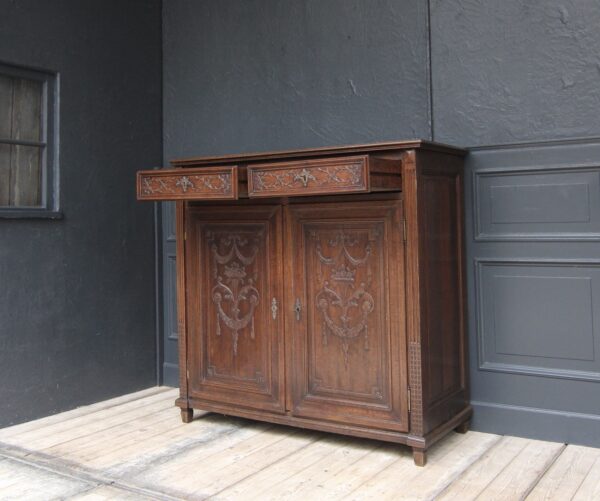 19th Century Louis XVI Style Oak Cabinet – Bild 9