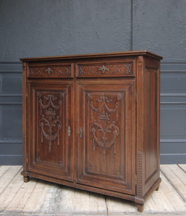 19th Century Louis XVI Style Oak Cabinet – Bild 32