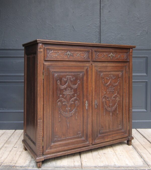 19th Century Louis XVI Style Oak Cabinet – Bild 35