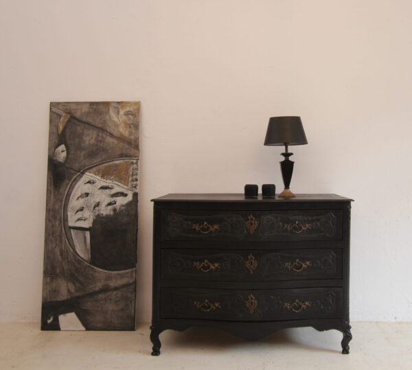 Late 18th Century Carved Oak Chest of Drawers