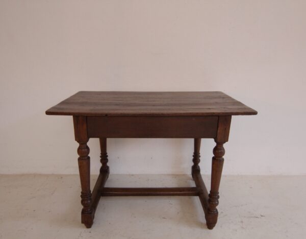 19th Century Rustic Oak Side Table or Serving Table – Bild 4