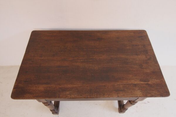 19th Century Rustic Oak Side Table or Serving Table – Bild 8