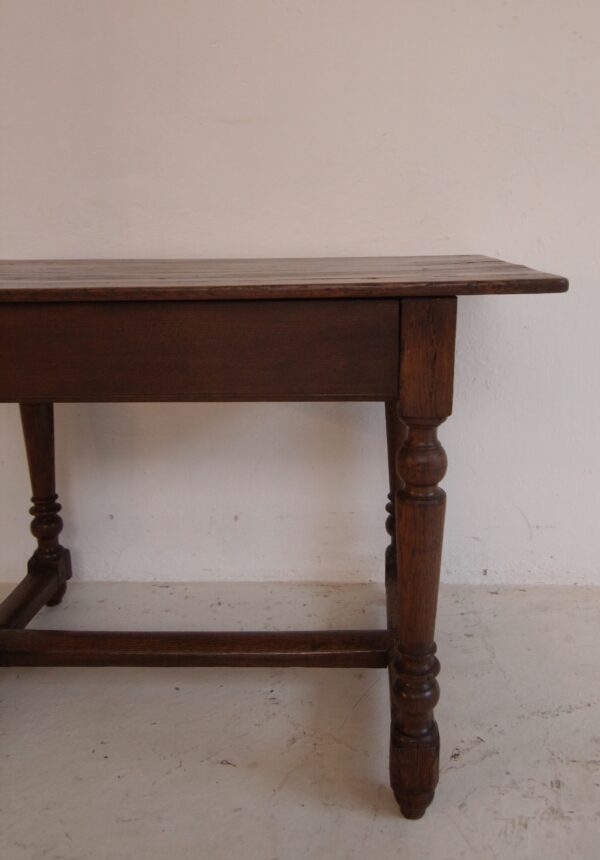 19th Century Rustic Oak Side Table or Serving Table – Bild 9