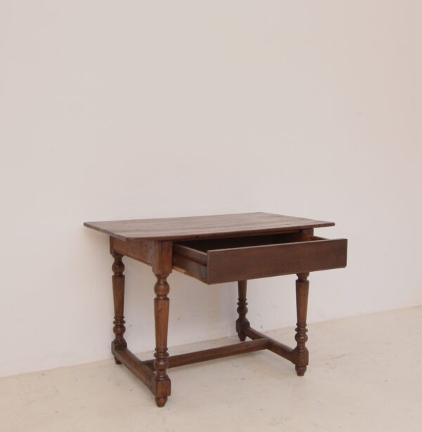 19th Century Rustic Oak Side Table or Serving Table – Bild 15