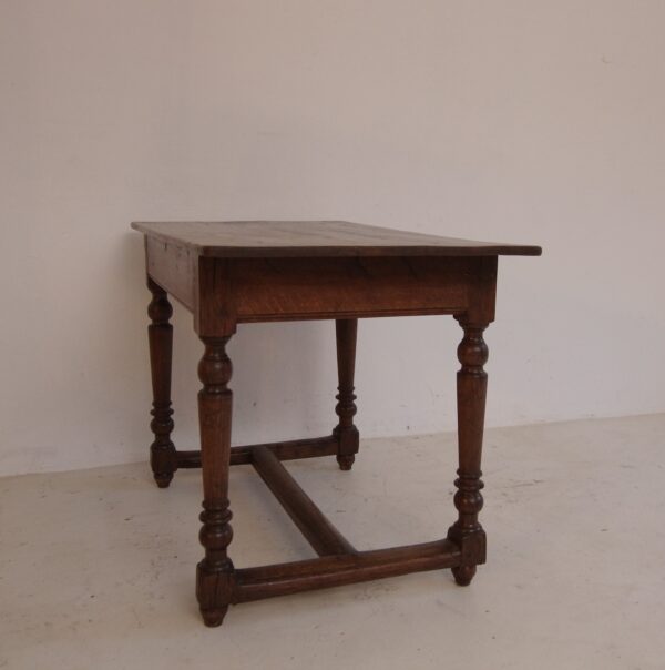 19th Century Rustic Oak Side Table or Serving Table – Bild 18