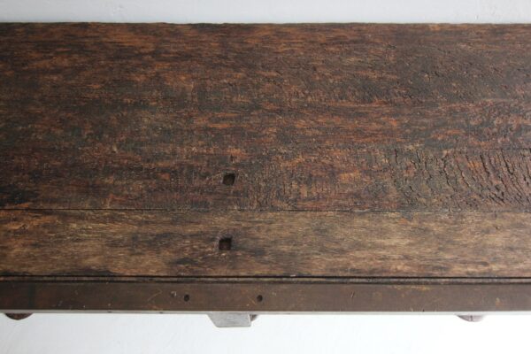Early 20th Century Cast Iron and Wood Console Work Table – Bild 13