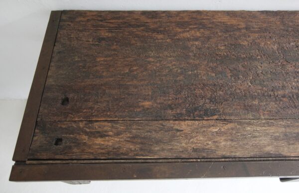 Early 20th Century Cast Iron and Wood Console Work Table – Bild 14
