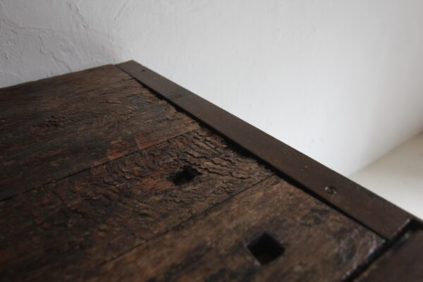 Early 20th Century Cast Iron and Wood Console Work Table – Bild 17