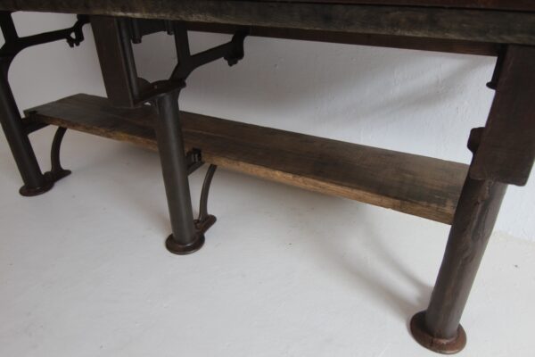 Early 20th Century Cast Iron and Wood Console Work Table – Bild 23