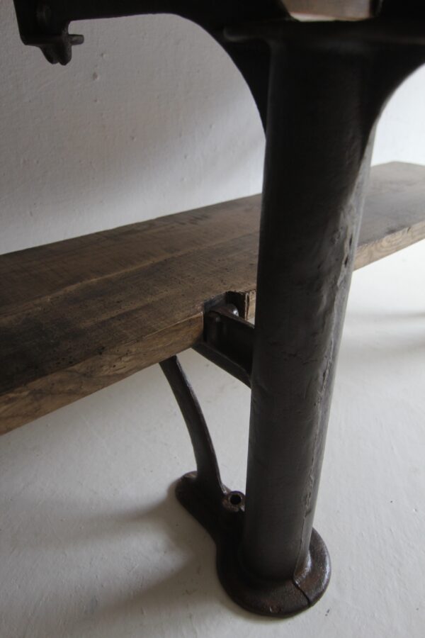 Early 20th Century Cast Iron and Wood Console Work Table – Bild 30
