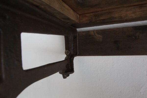 Early 20th Century Cast Iron and Wood Console Work Table – Bild 32