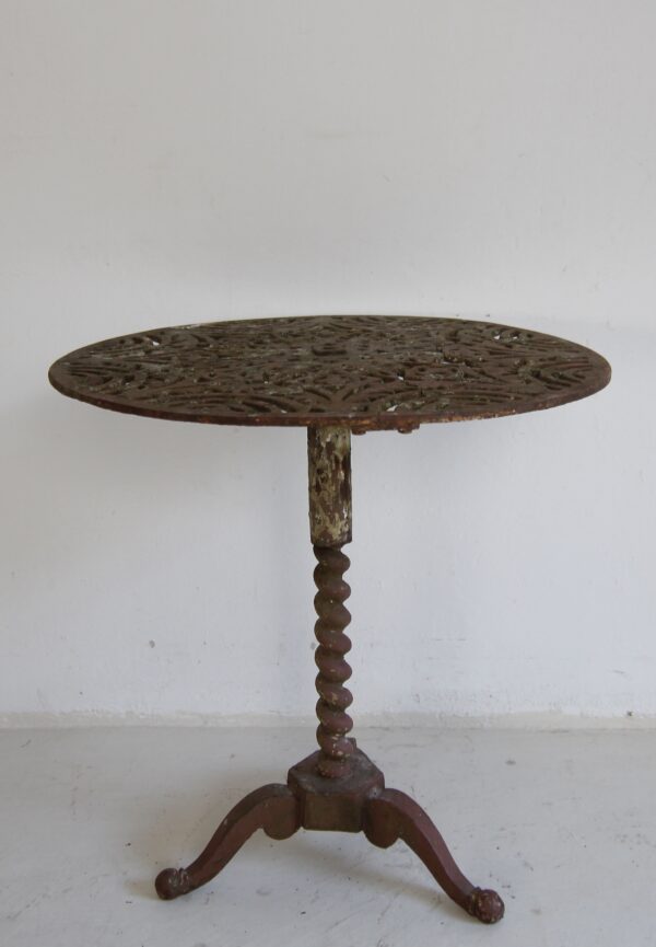Round Cast Iron Table, around 1900 – Bild 22